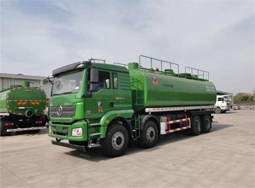 陜汽德龍罐式泥漿自卸車